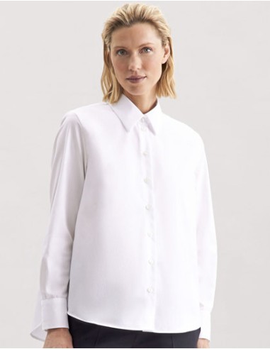 SEI-60.145941-Womens Oversize Popeline Blouse Longsleee